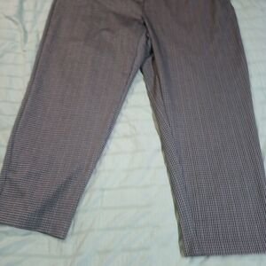 Zac & Rachel Women's Checkered Ankle Pants - Black and White